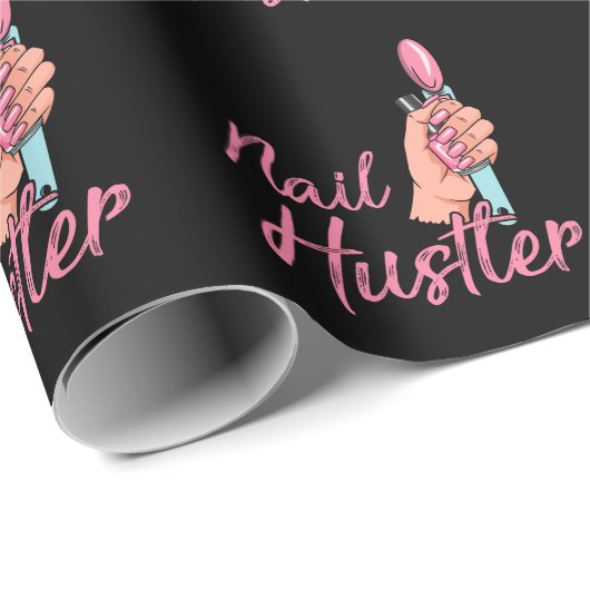 Funny Nail Technicus Emlpoyee Manicure Medewerker Cadeaupapier (Rol Hoek)