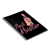 Funny Nail Technicus Werknemer Werknemer Werknemer Notitieboek (Rechterzijde)