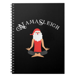 Funny Namasleigh Kerstmis Shirt Yoga Xmas Gift T Notitieboek