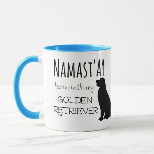 Funny Namastay Home met mijn Golden Retriever Dog Mok (Links)
