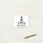 Funny Namaste Skeleton Yoga Skull Halloween T-shir Post-it® Notes (Op bureau)