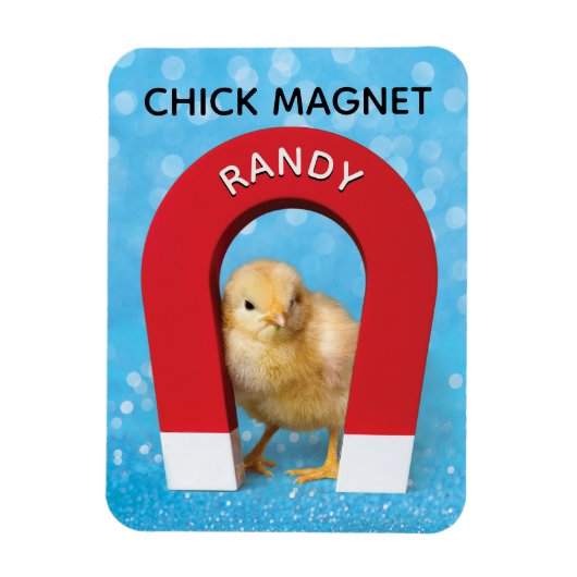 Funny  Name Chick Magnet Magneet (Verticaal)