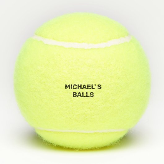 Funny Name Personalized Tennisballen (Achterkant)