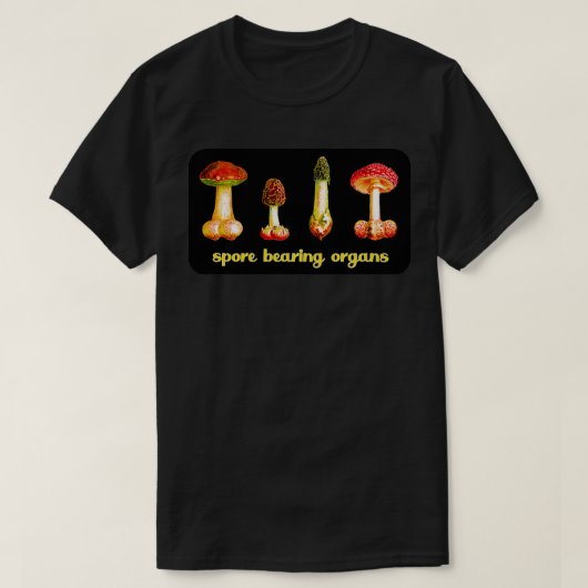 Funny Name Phallus Mushroom Art Fantasy T-shirt (Design voorkant)