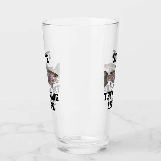 Funny Name Rainbow Trout Fly Fishing Fisherman Glas (Links)