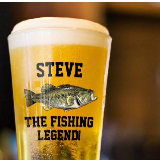 Funny Name Vist Legend Largemouth Bass Sports Glas