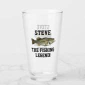 Funny Name Vist Legend Largemouth Bass Sports Glas (Achterkant)