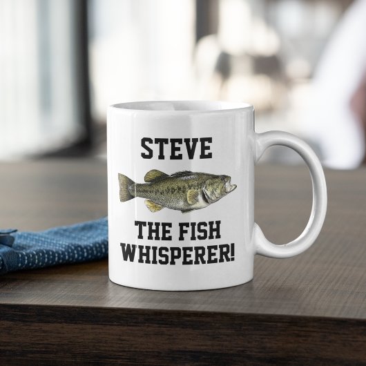 Funny Name Vist Legend Largemouth Bass Sports Koffiemok