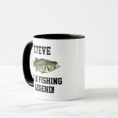 Funny Name Vist Legend Largemouth Bass Sports Mok (Voorkant links)