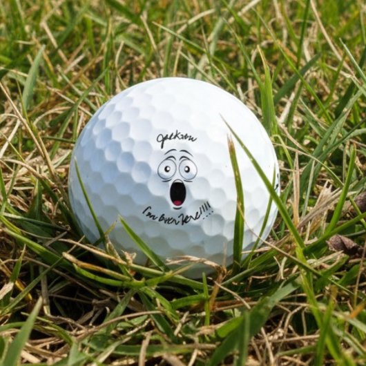 Funny Named Lost "I'm over here" shouting graphic  Golfballen