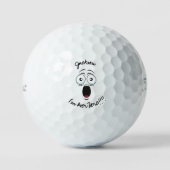 Funny Named Lost "I'm over here" shouting graphic  Golfballen (Voorkant)