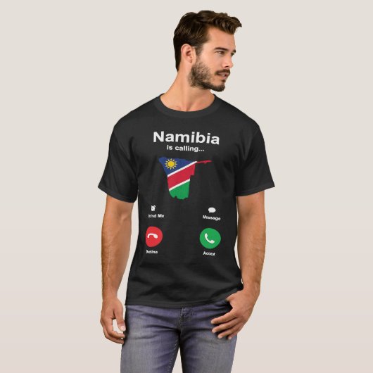 Funny Namibia Namibia Africa T-shirt (Voorkant volledig)