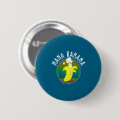 Funny Nana Banana  Ronde Button 5,7 Cm (Voorkant /achterkant)