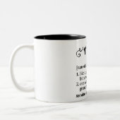 Funny Nana Definition Tweekleurige Koffiemok (Links)