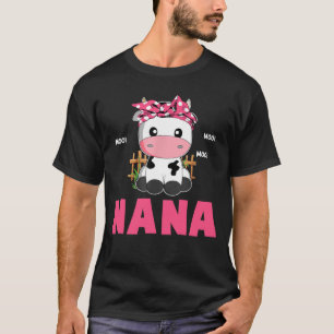 Funny Nana Koe Cute Koe Farmer Birthday Matching F T-shirt