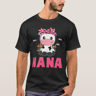 Funny Nana Koe Cute Koe Farmer Birthday Matching F T-shirt