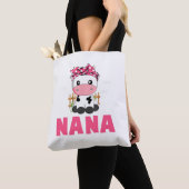 Funny Nana Koe Cute Koe Farmer Birthday Matching F Tote Bag (Dichtbij)