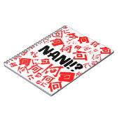 Funny Nani Meme Japanse Typografie Notitieboek (Linkerzijde)