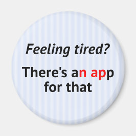 Funny nap app geek magneet