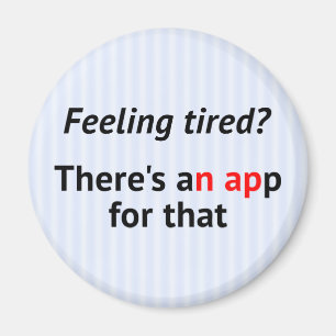 Funny nap app geek magneet