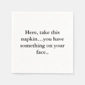 Funny Napkin-tekst Servet (Voorkant)