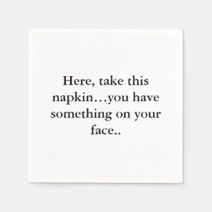 Funny Napkin-tekst Servet