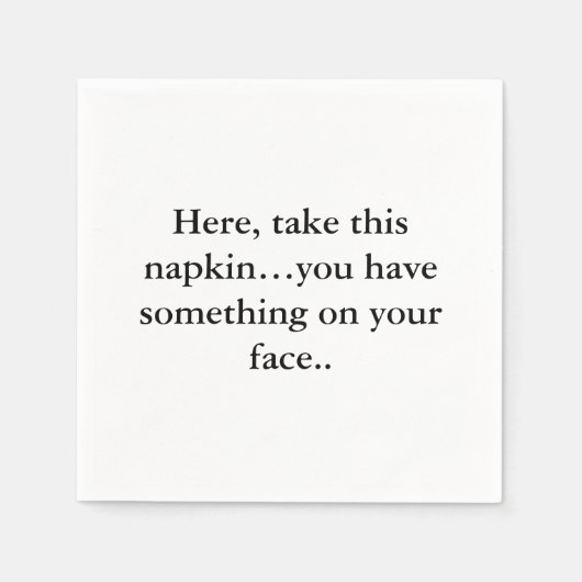 Funny Napkin-tekst Servet (Voorkant)