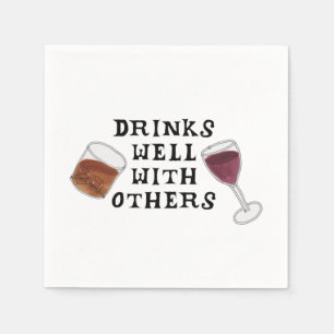Funny Napkins Wine en Liquor Alcohol Humor Servetten