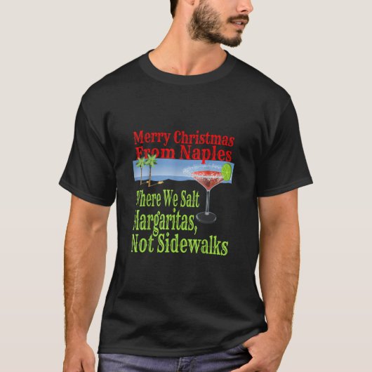 Funny Naples Florida Kerstvakantie T-shirt (Voorkant)
