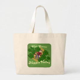 Funny Nappin Valley Cheeky Travel Slogan Grote Tote Bag