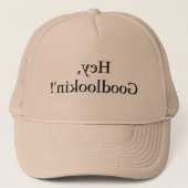 Funny Narcissist Boyvriend of Husband Mirror Text Trucker Pet (Voorkant)