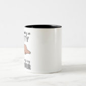 Funny Narcolepsy Awareness Gifts Tweekleurige Koffiemok (Center)