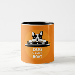 Funny Narrowbots Dogs British Canals Tweekleurige Koffiemok