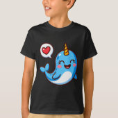 Funny Narwhal Art For Men Women Kids Narwhal Lover T-shirt (Voorkant)