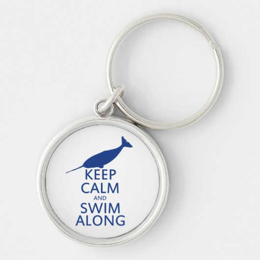Funny Narwhal Humor Sleutelhanger (Voorkant)