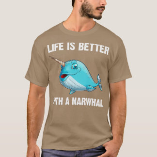 Funny Narwhal Zee Whale Fish Ocean 4 T-shirt