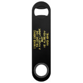 Funny Nasty Look Joke Speed Flessenopener (Voorkant)