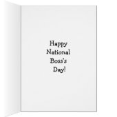 Funny National Boss Day Card "Spectickles"