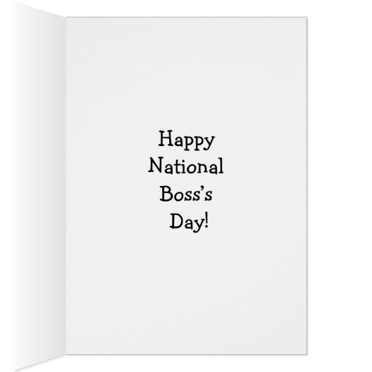 Funny National Boss Day Card "Spectickles" (Binnen (Rechts))