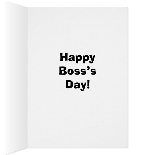 Funny National Boss Day Card "Spectickles" (Binnen (Rechts))