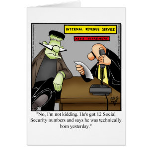 Funny National Boss Day Card "Spectickles"