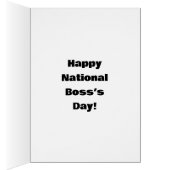 Funny National Boss Day Card "Spectickles" (Binnen (Rechts))