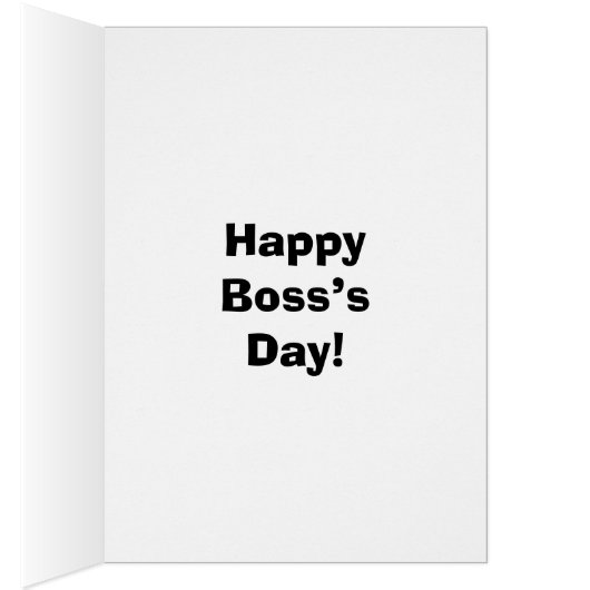 Funny National Boss Day Card "Spectickles" (Binnen (Rechts))
