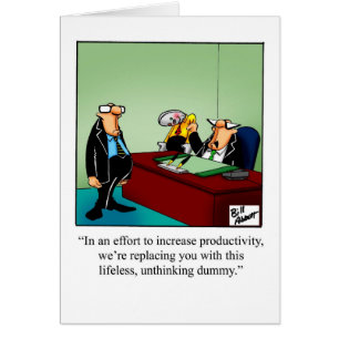 Funny National Boss Day Card "Spectickles"