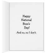 Funny National Boss Day Card "Spectickles" (Binnen (Rechts))