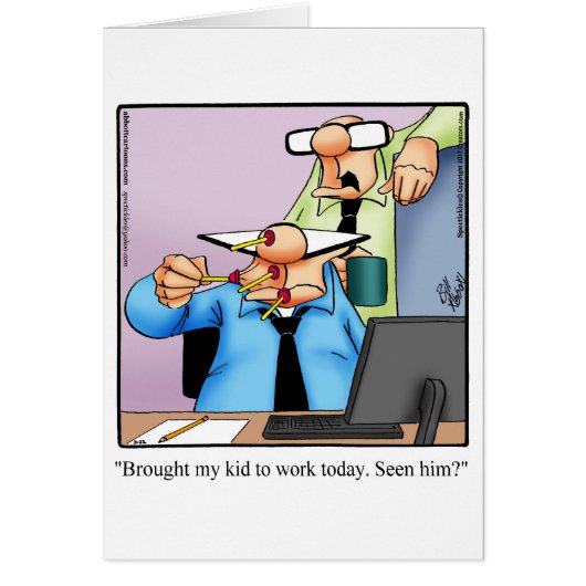 Funny National Boss Day Card "Spectickles" (Voorkant)