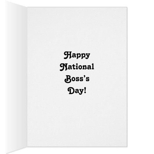 Funny National Boss Day Card "Spectickles" (Binnen (Rechts))