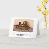 Funny National Boss's Day Wenskaart Kaart (Gele Bloem)