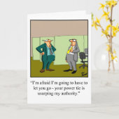 Funny National Boss's Day Wenskaart Kaart (Gele Bloem)