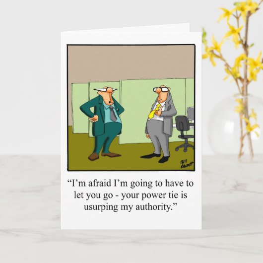 Funny National Boss's Day Wenskaart Kaart (Gele Bloem)